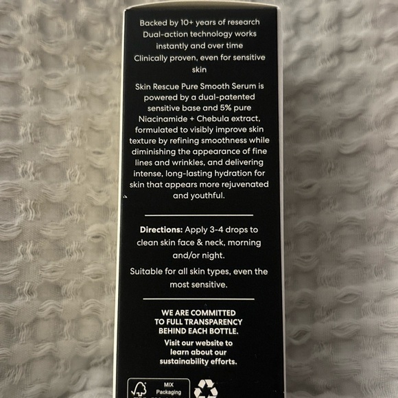 Bare Minerals Skin Rescue Pure Smooth Serum $65 Wrinkles Corrector 1fl oz - Picture 4 of 4